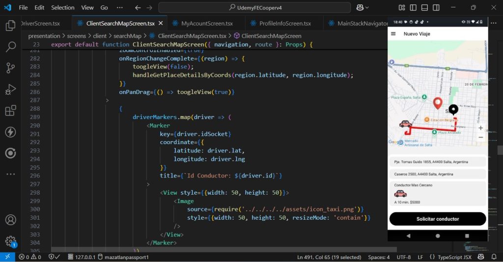 Clon de Uber: React Native Expo + Nestjs + MySql. Parte 1